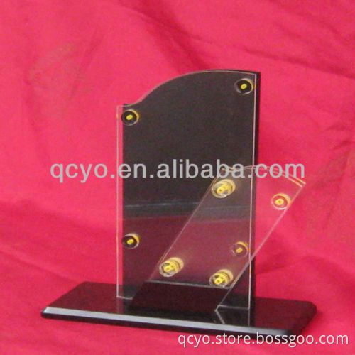 QCY-Z-D014 acrylic useful and high quality kitchen knife display stand